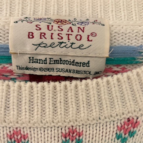 Susan Bristol Cream Multicolor Patterned Sweater - Picture 2 of 5